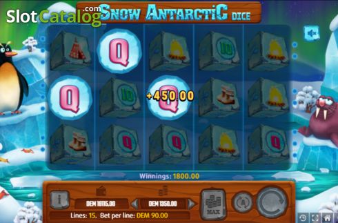 Скрин4. Snow Antarctic Dice слот
