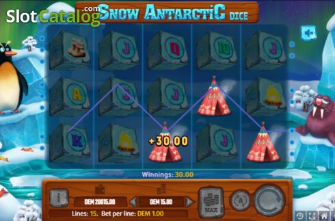 Скрин3. Snow Antarctic Dice слот