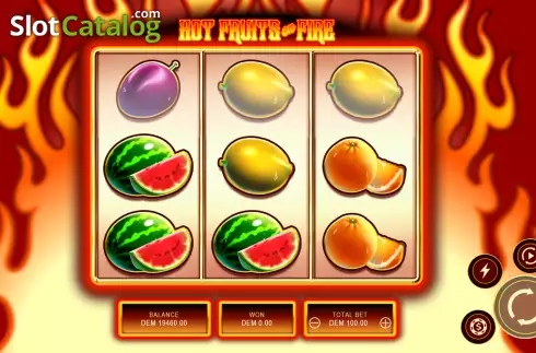 Скрин2. Hot Fruits on Fire слот