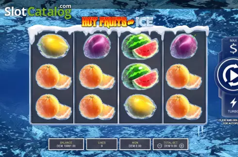 Скрин2. Hot Fruits on Ice слот