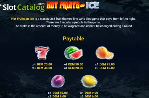 Скрин6. Hot Fruits on Ice слот