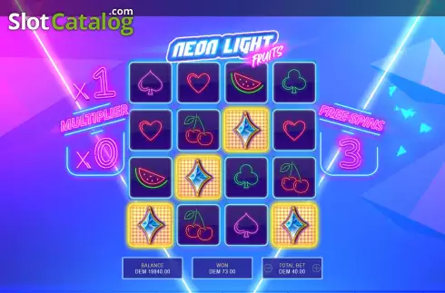 Скрин6. Neon Light Fruits слот
