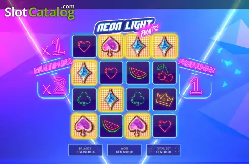 Скрин7. Neon Light Fruits слот