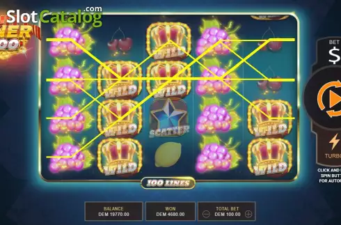 Скрин5. Fruityliner 100 слот