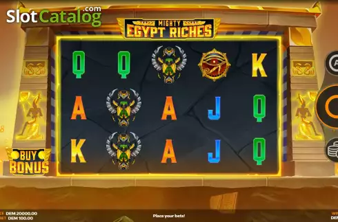 Скрин2. Mighty Egypt Riches слот