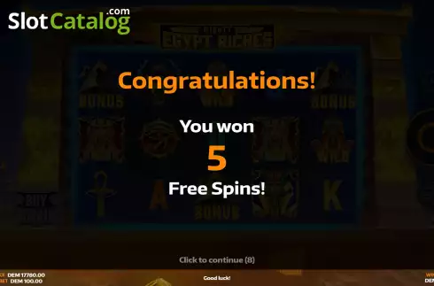 Скрин8. Mighty Egypt Riches слот