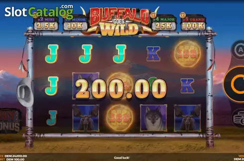 Скрин3. Buffalo Goes Wild слот