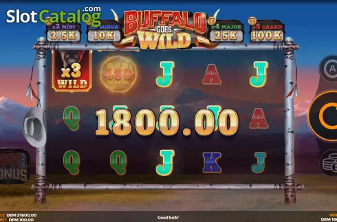 Скрин4. Buffalo Goes Wild слот