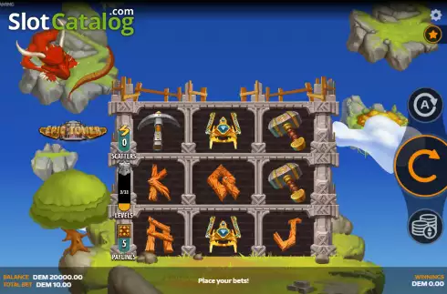 Скрин2. Epic Tower слот