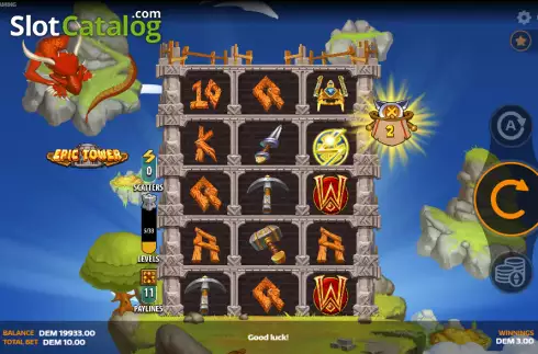 Скрин3. Epic Tower слот
