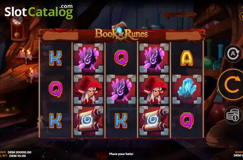 Скрин2. Book of Runes слот