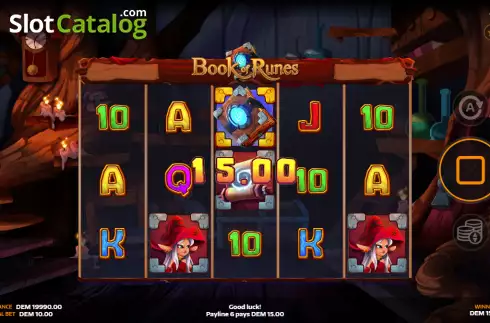 Скрин3. Book of Runes слот