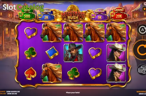 Скрин2. Mustang Rush слот