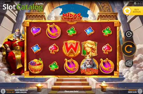 Скрин2. Midas: Hand of Fortune слот