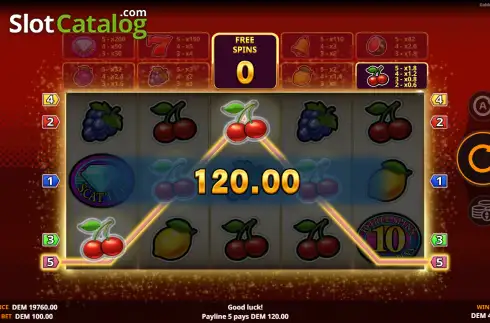 Скрин3. Golden Fruit Vegas Classic слот