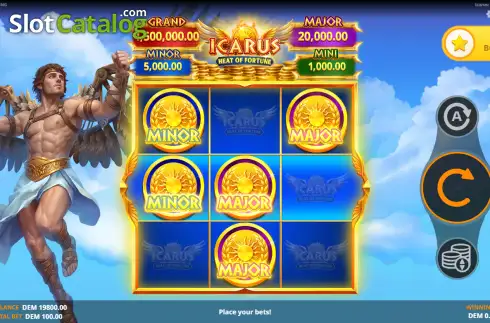 Скрин2. Icarus: Heat of Fortune слот
