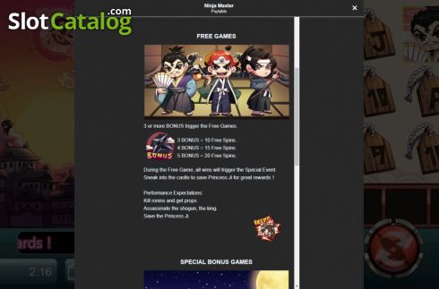 Скрин6. Ninja Master (Manna Play) слот