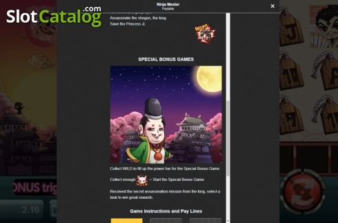 Скрин7. Ninja Master (Manna Play) слот