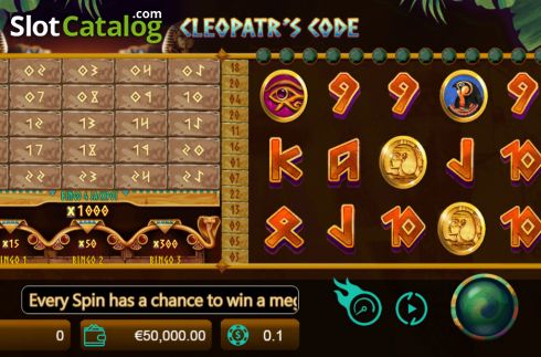 Скрин2. Code Cleopatra's слот