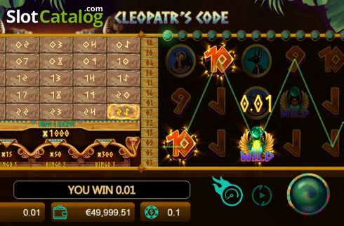 Скрин3. Code Cleopatra's слот