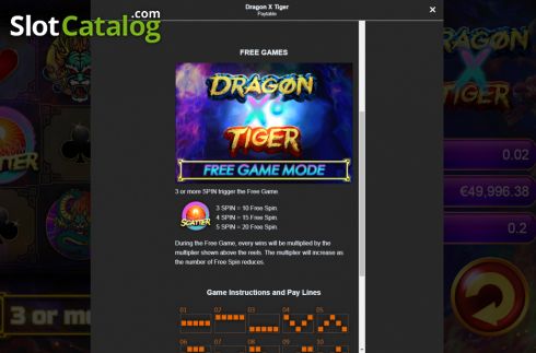Скрин6. Dragon X Tiger слот