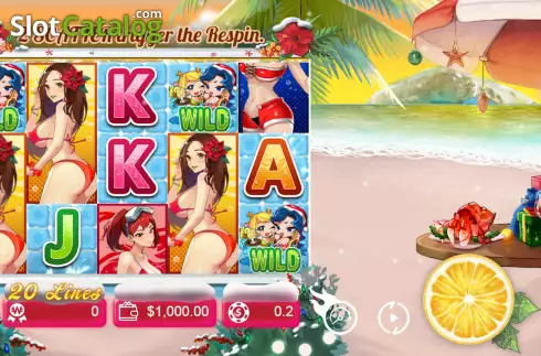 Скрин2. Bikini Queens Xmas слот