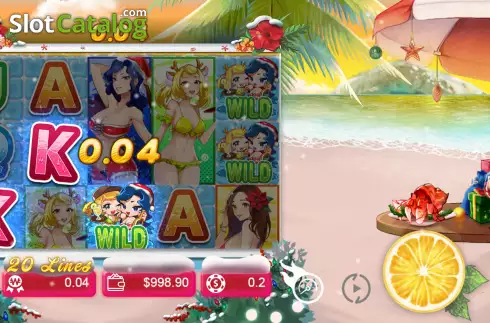 Скрин4. Bikini Queens Xmas слот
