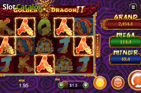 Скрин4. Golden Dragon II слот