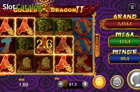 Скрин5. Golden Dragon II слот