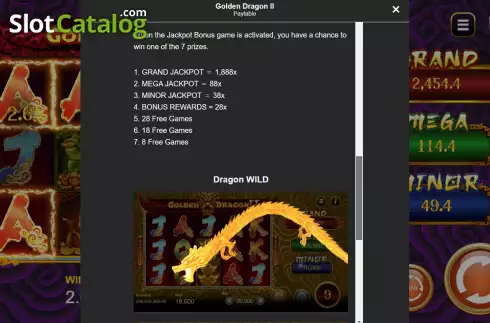 Скрин8. Golden Dragon II слот