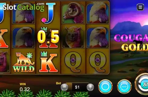 Скрин3. Cougar Gold слот