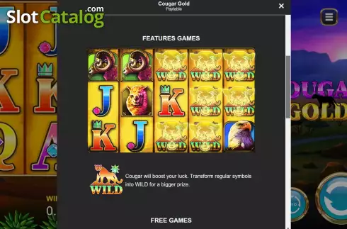 Скрин7. Cougar Gold слот