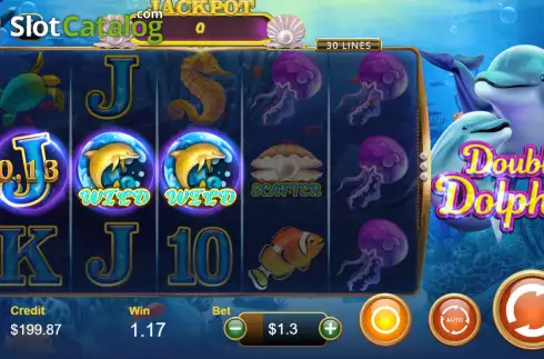 Скрин3. Double Dolphin Jackpot слот