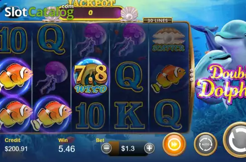 Скрин5. Double Dolphin Jackpot слот