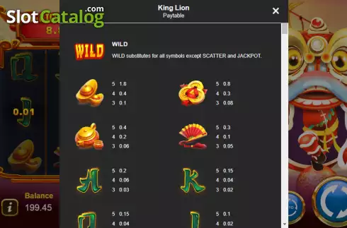 Скрин5. King Lion слот