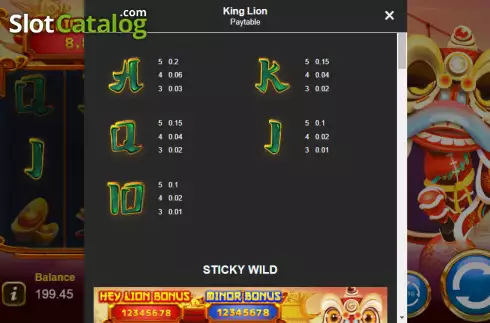 Скрин6. King Lion слот