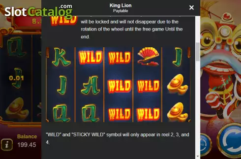 Скрин8. King Lion слот