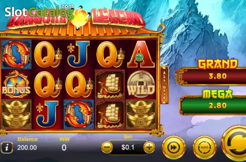 Скрин2. Dragons Legend (Manna Play) слот