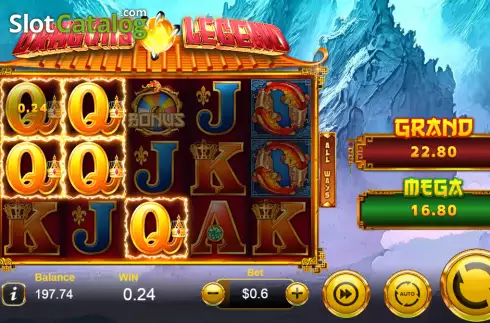 Скрин3. Dragons Legend (Manna Play) слот