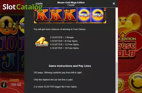Скрин8. Mouse Gold Mega Edition слот