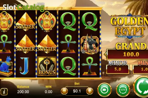 Скрин2. Golden Egypt (Manna Play) слот