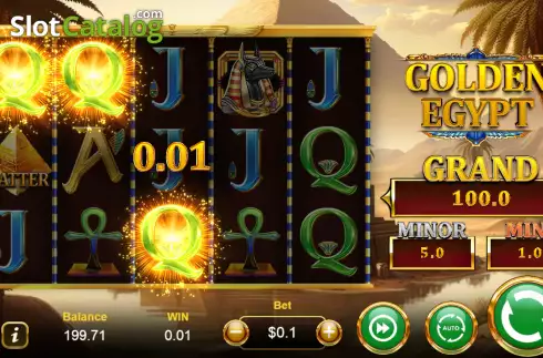 Скрин3. Golden Egypt (Manna Play) слот