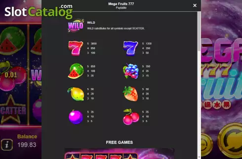 Скрин5. Mega Fruit 777 слот