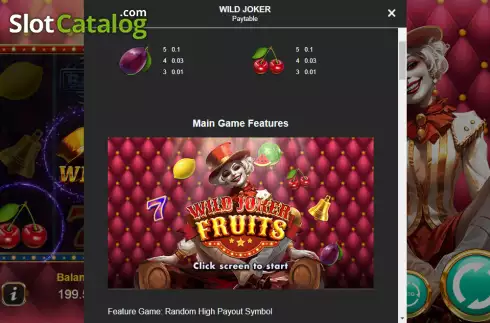 Скрин6. Wild Joker Fruits слот