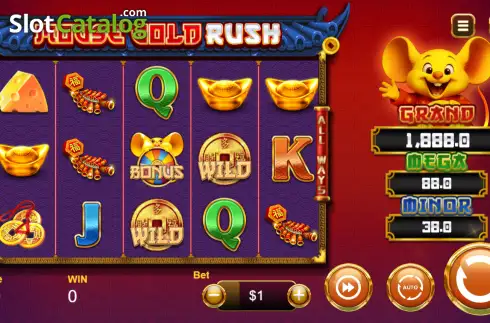 Скрин2. Mouse Gold Rush слот