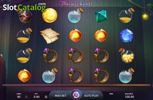 Скрин2. Merlin's Tower слот