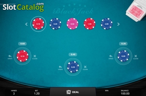 Скрин2. Blackjack (Mascot Gaming) слот