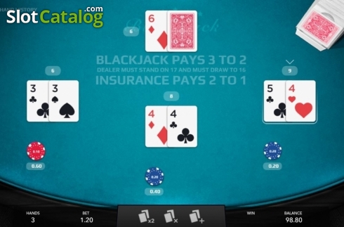 Скрин3. Blackjack (Mascot Gaming) слот