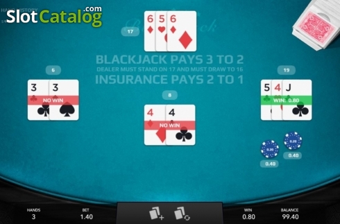 Скрин4. Blackjack (Mascot Gaming) слот