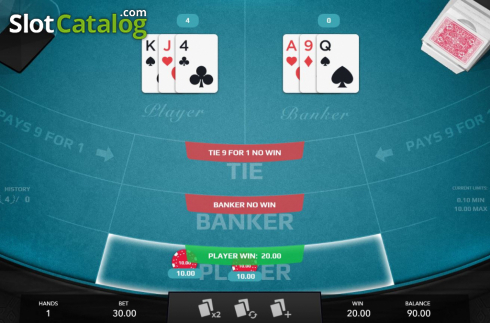 Скрин3. Mini Baccarat (Mascot Gaming) слот
